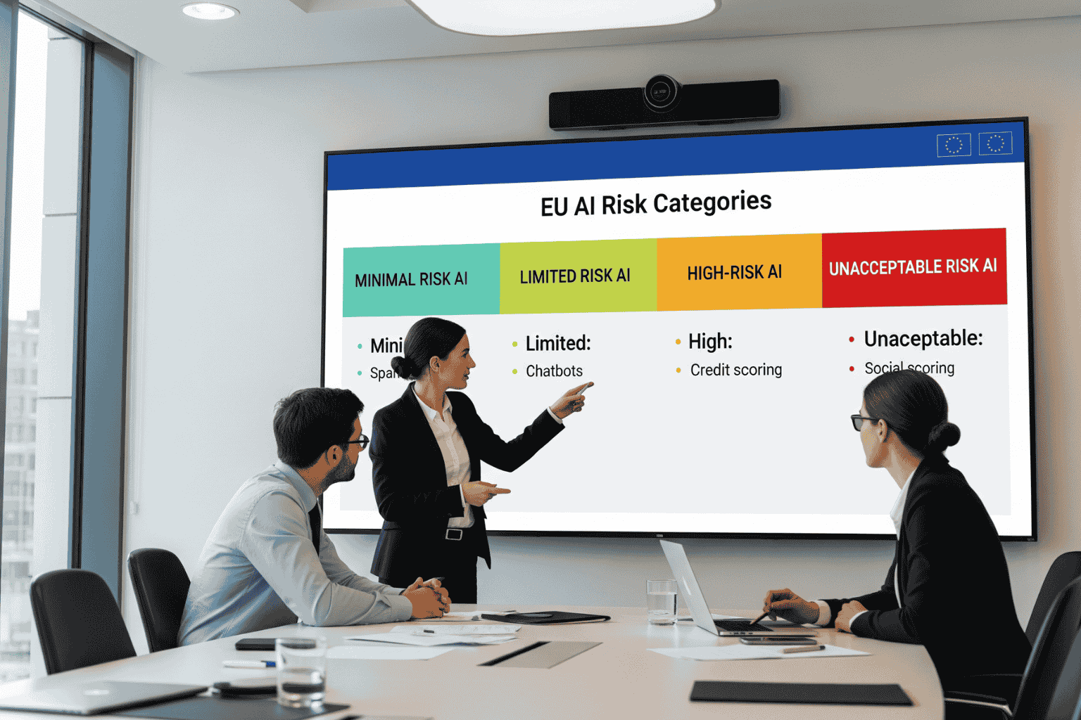 Clasificación de riesgos inteligencia artificial Ley Europea EU AI Act