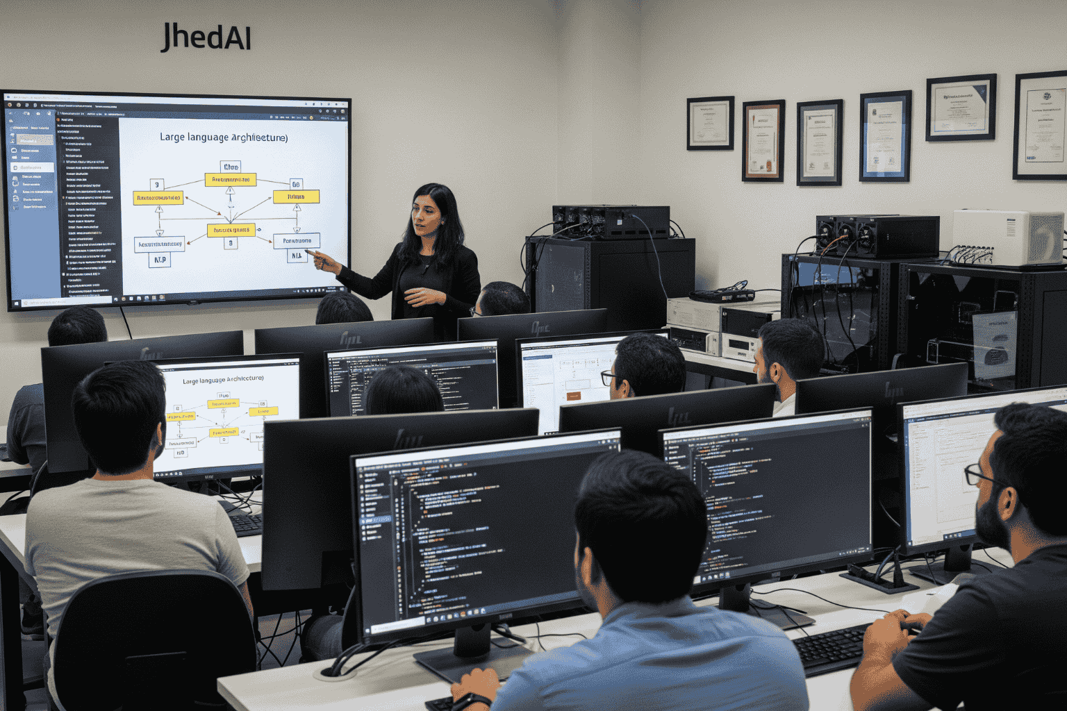 JhedAI capacitación NLP LLMs Chile profesionales modelos lenguaje