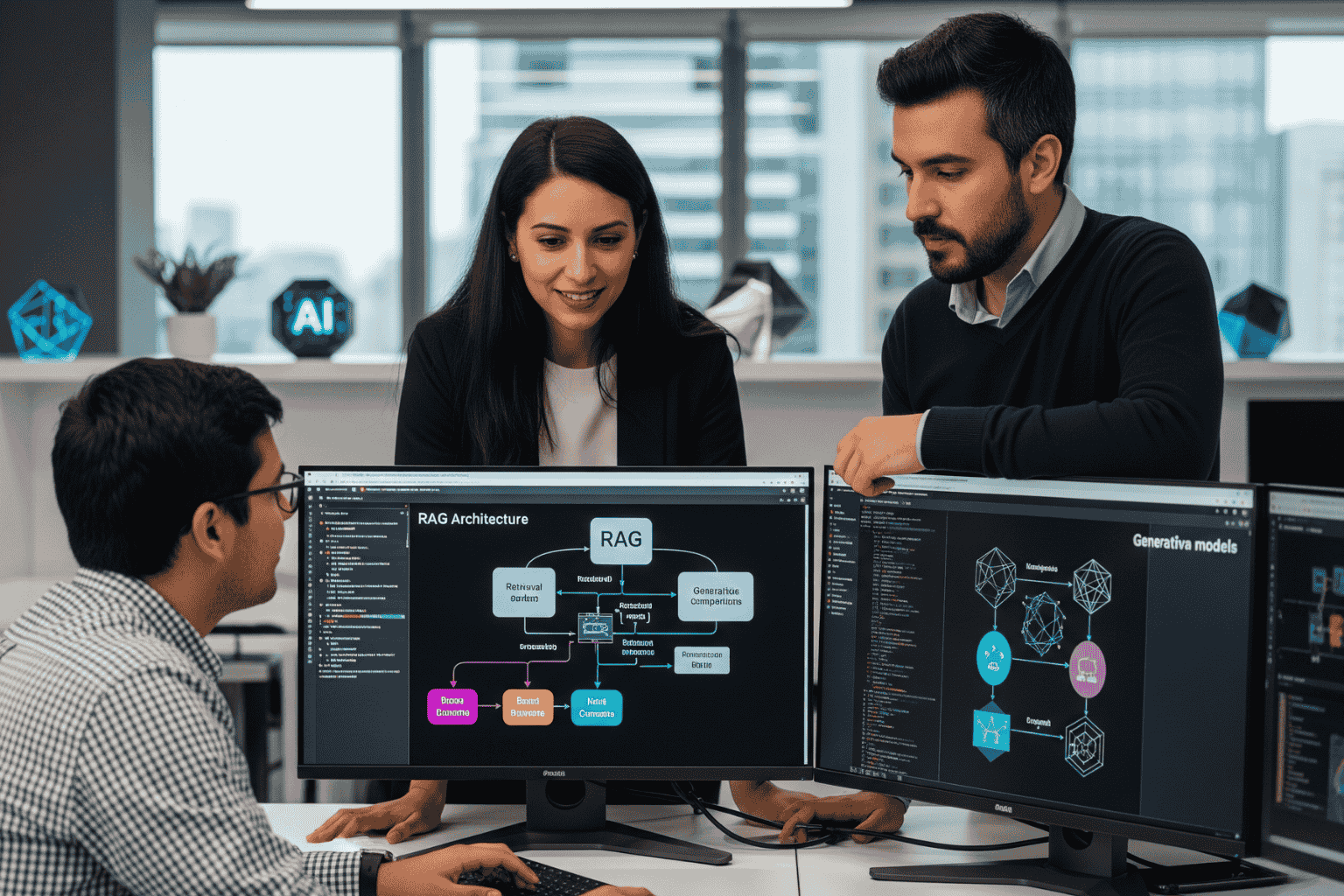 RAG arquitectura empresas Chile científicos datos IA generativa