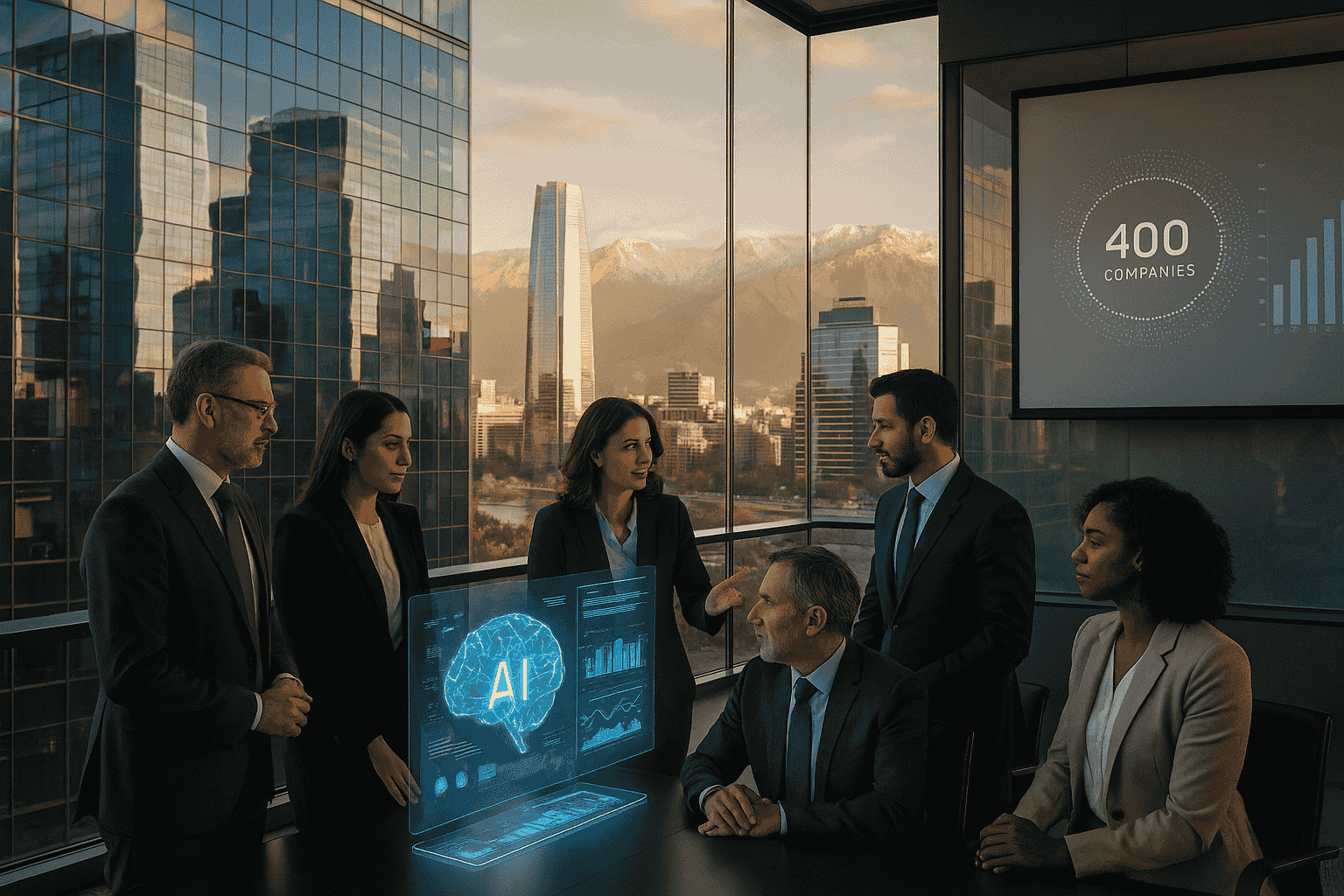 implementacion ia chile ecosistema 400 empresas corporativo nacional tecnologico