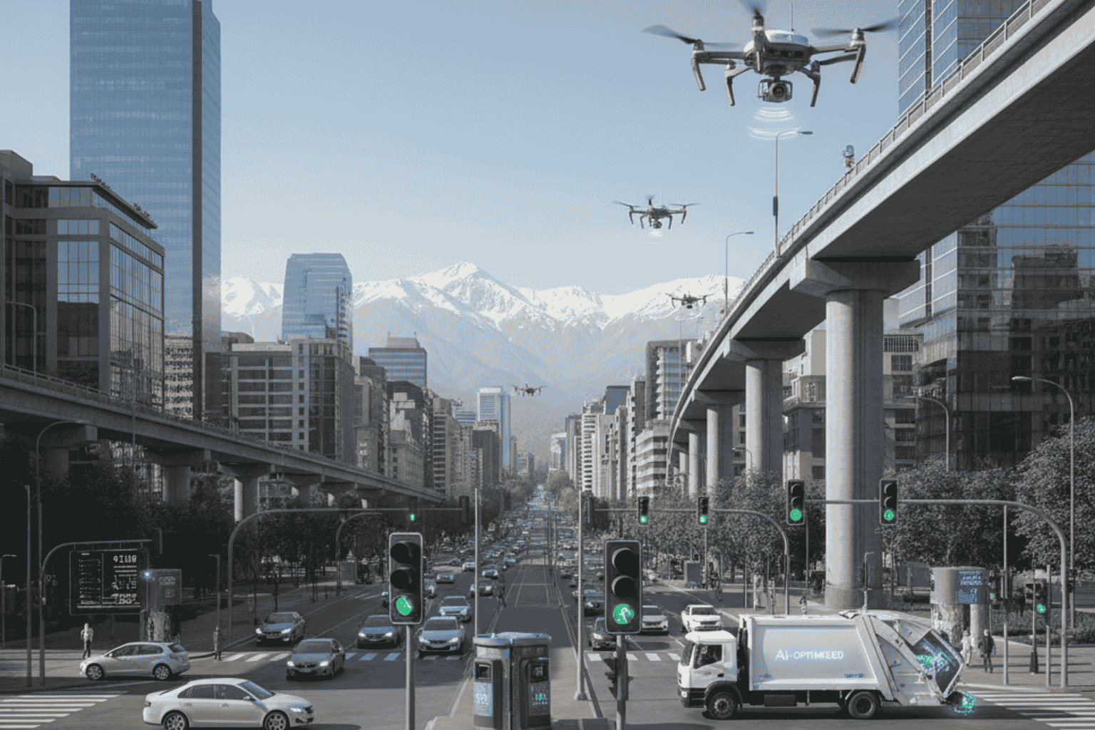 Servicios urbanos optimizados con IA Servicios urbanos IA Chile municipalidades