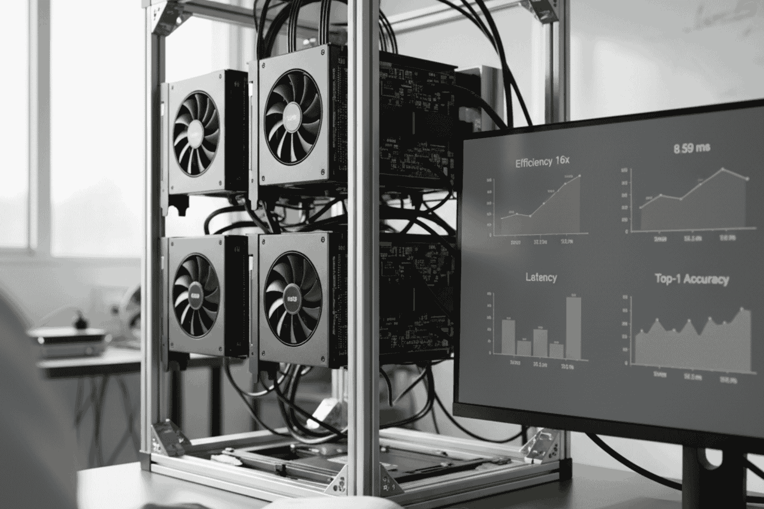 Sistema experimental MACD-Prime-AMQL validando el Lenguaje Cuántico IA en un clúster GPU desarrollado por JhedAI en Chile.