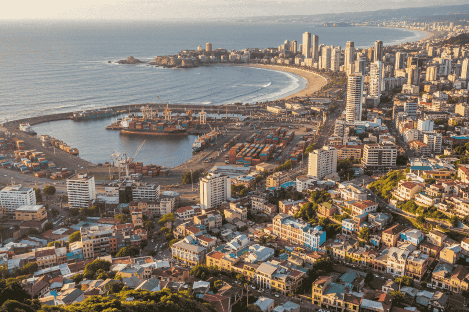 Vista real del ecosistema tecnológico y urbano chileno vinculado a la Estrategia Visión Computadora IA